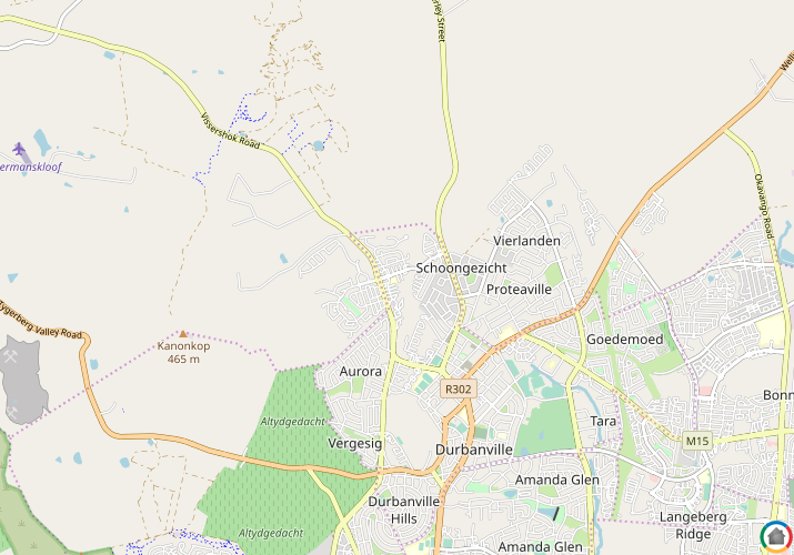 Map location of Durbanvale Country Estates